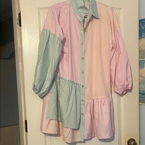 Simplee Apparel Multicolor Long Sleeve Dress